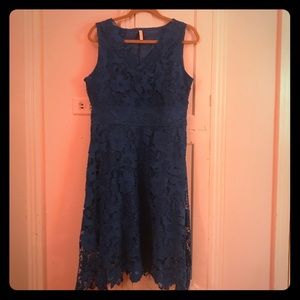 Adorable Blue Lace Dress